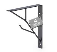 ATM Lot de 4 Équerres Décoratives WM-1009 150x150 Blanc P2 - Support Étagère Style Vintage - Console Murale à Ornements