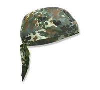 ATM PURECITY Bandana Préformé Foulard de Tête 100% Coton - Taille Unique Ajustable - 20 Coloris au choix (12# Flecktarn Camouflage)