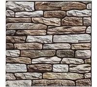Atmosphera - Stickers carrelage - Lot de 2 Pierre - Gris taupe - 30x30 cm