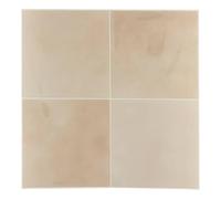 Atmosphera - 2 Stickers muraux Caro carré 25x25cm Beige