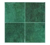 Atmosphera - 2 Stickers muraux Caro carré 25x25cm Vert
