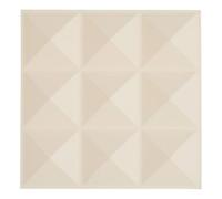 Atmosphera - 2 Stickers muraux Oren Diamant 30x30cm Beige