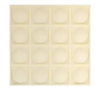 Atmosphera - 2 Stickers muraux Oren Rond 50x50cm Blanc