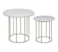 Lot De 2 Tables A Café Marbre Atmosphera