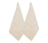 Atmosphera - 2 torchons Terry 70x45cm Beige Lin
