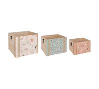 Lot De 3 Cagettes Forêt En Bois - Atmosphera For Kids