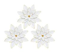 Atmosphera - 3 déco Murale Alya D24cm - Blanc