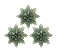 Atmosphera - 3 déco Murale Alya D24cm - Vert