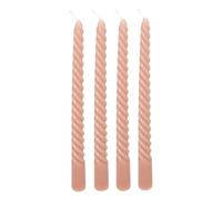 Atmosphera - 4 bougie-bâtons twist many rose 180g