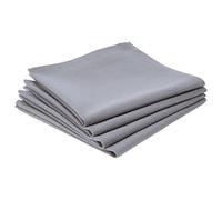 Atmosphera 4 Serviettes de Table en Coton - Gris Clair