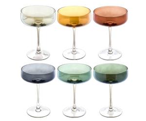 Atmosphera - 6 coupes de champagne lucia d10,5xh15cm
