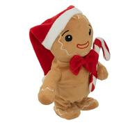 Atmosphera - Automate de Noël Pain d'épice animé et musical H20 cm à piles Marron