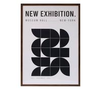 Atmosphera - Affiche encadrée adem Noir et Blanc 50x70cm