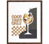 Atmosphera - Affiche encadrée COCKTAIL - 40 x 50 cm - Marron - COCKTAIL Marron G