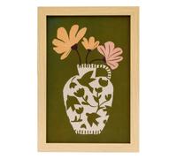 Atmosphera - Affiche encadrée Manny 21x30cm Vert Kaki