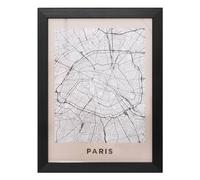 Créateur d'intérieur - Cadre Déco "Paris" 18x24cm Noir