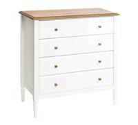 Atmosphera Commode Solen 12 tiroirs bois de manguier sculpté Beige