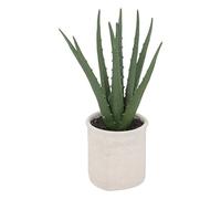 Atmosphera Créateur d'intérieur - Plante Artificielle en Pot "Aloe" 29cm Vert & Beige Vert G