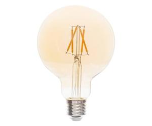 Atmosphera - Ampoule LED Dimm - verre et métal - ambré - E27