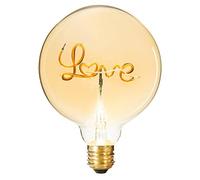 Atmosphera - Ampoule LED mot Love ambrée E27