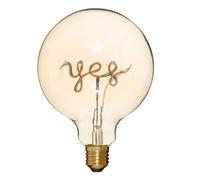 Créateur d'intérieur - Ampoule Décorative à Filament "Yes" 17cm Ambre