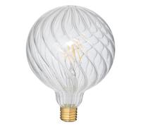 Ampoule LED ""Striée"" D12,5cm transparent - Atmosphera createur d'interieur