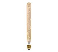 Atmosphera - Ampoule LED Tube ambrée - filament torsadé E27