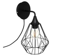 Atmosphera Applique murale Flave – métal et cuivre – Noir – D19 cm