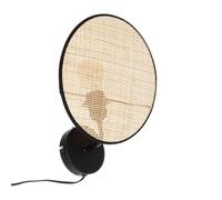 Atmosphera Applique murale Olme Paille et métal D27 cm Naturel clair