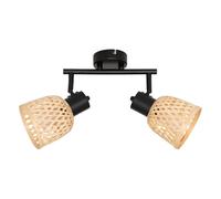 Atmosphera - Applique murale/plafonnier lio beige 28x17cm