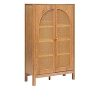 Atmosphera - Armoire 2 portes en cannage TIRIA - Marron