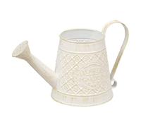 Atmosphera – Arrosoir Tino en métal 27 x 16 cm Blanc