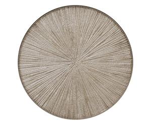 Atmosphera - Assiette plate de présentation gloria d.33cm champagne