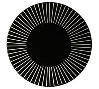 Atmosphera - Assiette plate Sun - Diam. 27 cm - Noir