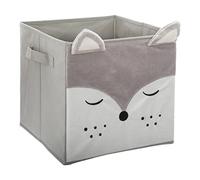 Bac de rangement en velours Renard - Atmosphera For Kids
