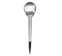 Atmosphera Balise solaire en inox "Craquelé" 42 cm Argent Blanc G