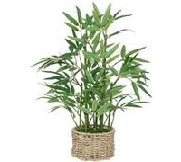 Atmosphera - Bambou artificiel avec pot matériau naturel - H. 46 cm