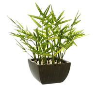 Atmosphera – Bambou artificiel H35 cm – Plante en pot – Noir