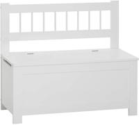 Atmosphera - Banc Coffre Enfant Blanc En Bois