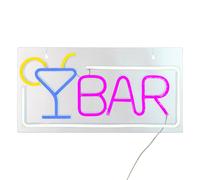 Créateur d'intérieur - Lampe Murale Néon LED "Bar" 42cm Multicolore