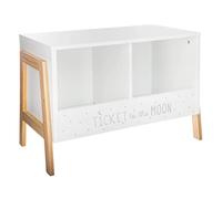 Rangement enfant 2 cases Moon Atmosphera Blanc, Blanc et naturel G