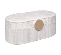 Atmosphera – Boîte à bijoux Enya – Velours – Beige 25 cm