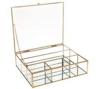 Boîte à bijoux ""Mood"" doré 27x7,5cm - Atmosphera createur d'interieur