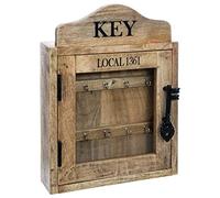 Boîte à clé ""Local"" manguier 30x40cm - Atmosphera createur d'interieur