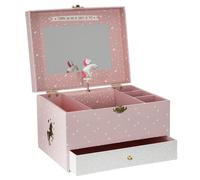 Atmosphera – Boîte musicale Licorne Rose H14 cm