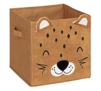 Atmosphera - Boîte de rangement enfant design velours DOUCEUR - L. 29 x l. 29 cm