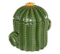 Atmosphera - Boîte déco yuca céramique Vert 16xh15,5x11cm