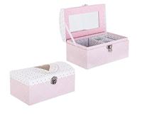 Atmosphera for Kids - Boîte à Bijoux & Miroir "Demoiselle" 19cm Rose Rose G