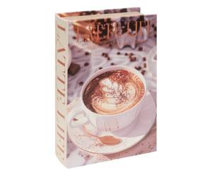 Atmosphera - Boîte livre déco rectangulaire josh 18x27cm café