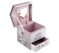 Atmosphera for Kids - Boîte à Bijoux Musicale "Ballerine" 16cm Rose Rose G